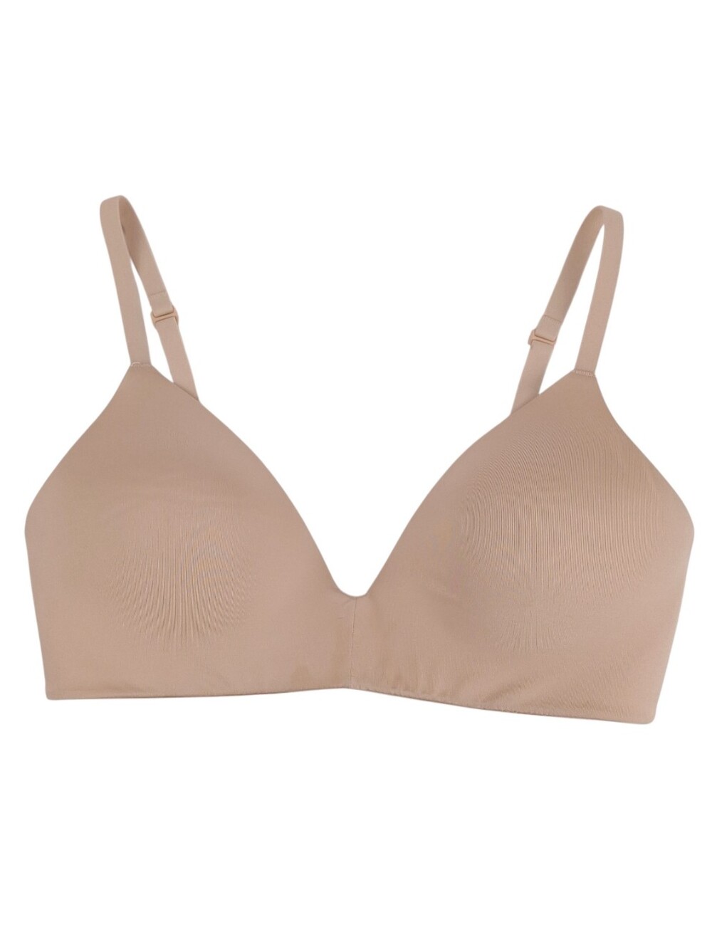Skims T-shirt Demi Bra 32B plunge lightly lined wireless seamless smooth beige